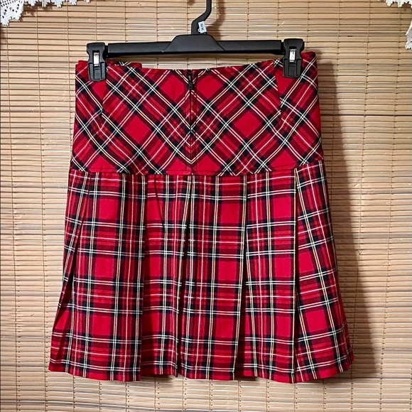 🥀🎄TRIPP NWT pleated plaid schoolgirl skirt, goth, emo 🖤, punk, plus size - Picture 8 of 16